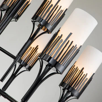 Sawgrass 9 Lt Chandelier in Black