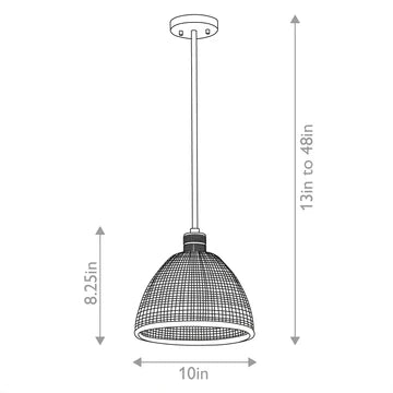 Hampstead 1 Light Duo-Mount Pendant - Brass